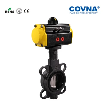 12'' Wafer Pneumatic Butterfly Valve Double Acting Pneumatic Cast Iron Butterfly Valve with Stainless Steel 304 Disc
12'' Wafer Pneumatic Butterfly Valve Double Acting Pneumatic Cast Iron Butterfly Valve with Stainless Steel 304 Disc