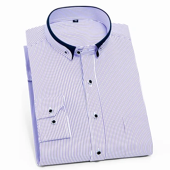 2019 Latest Collar Designer Men Striped Shirts PLus size 8XL Violet Blue Stand Doule Collar Button Down Dress Shirts
2019 Latest Collar Designer Men Striped Shirts PLus size 8XL Violet Blue Stand Doule Collar Button Down Dress Shirts
