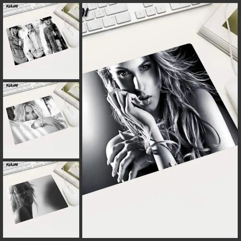 XGZ Lowest Price Personality Black and White Model Girl Small Size Mouse Pad Rubber MousePad for PC Laptop Notebook Computer | Компьютеры