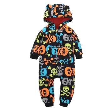 New winter Warm newborn Baby Boy Girl clothes Thicker Skull print striped Hooded Home Romper Jumpsuit Outfit Fleece lowest price
New winter Warm newborn Baby Boy Girl clothes Thicker Skull print striped Hooded Home Romper Jumpsuit Outfit Fleece lowest price