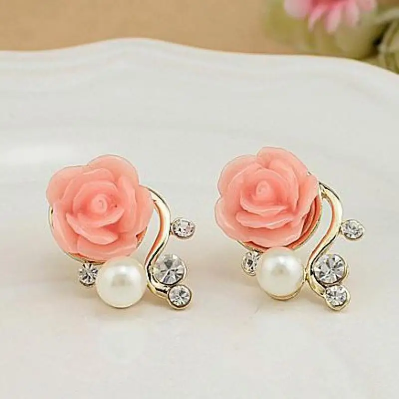 Jewelry New Brand Design Gold Rose Pearl Stud Earrings For Women 2017 New Accessories Wholesale Orecchini Perlas Earing
Jewelry New Brand Design Gold Rose Pearl Stud Earrings For Women 2017 New Accessories Wholesale Orecchini Perlas Earing