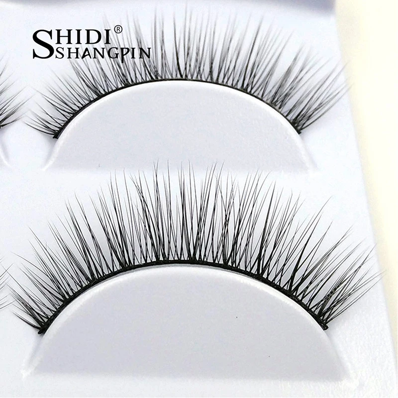 SHIDISHANGPIN 3 Pairs False Eyelashes strip mink eyelashes 3d Mink Lashes Natural Makeup Eyelash Extension Fake Eye Lash #A-101 
SHIDISHANGPIN 3 Pairs False Eyelashes strip mink eyelashes 3d Mink Lashes Natural Makeup Eyelash Extension Fake Eye Lash #A-101