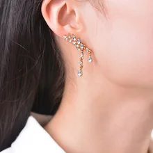 FUNIQUE 2019 Coração Imitação de Pérolas Brincos de Cristal Flor Folha brincos Geometria Do Parafuso Prisioneiro Para As Mulheres Declaração Jóias de Ouvido Por Atacado(China)