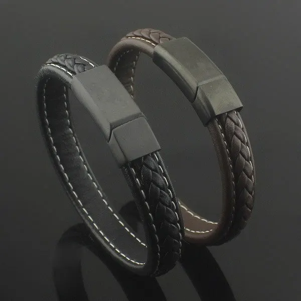 New Design Hand Chain For Men Magnetic Cap With Braided Genuine Leather Bangle Bracelet
New Design Hand Chain For Men Magnetic Cap With Braided Genuine Leather Bangle Bracelet