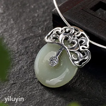 KJJEAXCMY Fine jewelry S990 pure silver peacock peacock hollowed mosaic jade blue sand stone Hong Kong Jade Pendant
KJJEAXCMY Fine jewelry S990 pure silver peacock peacock hollowed mosaic jade blue sand stone Hong Kong Jade Pendant