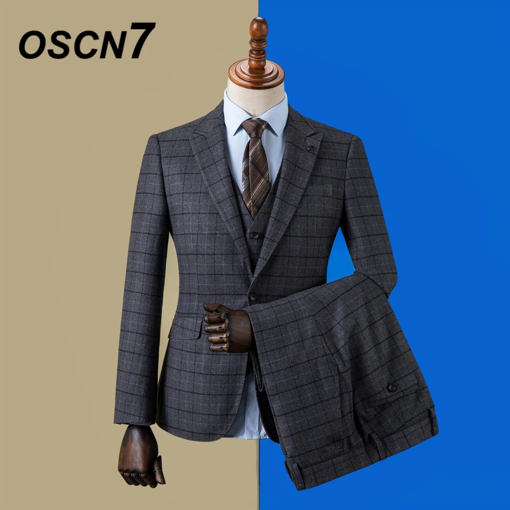 OSCN7 2019 Stripe Custom Made Suits Men Slim Fit Wedding Party Mens Tailor Made Suit Fashion 3 Piece Blazer Pants Vest ZM-595
OSCN7 2019 Stripe Custom Made Suits Men Slim Fit Wedding Party Mens Tailor Made Suit Fashion 3 Piece Blazer Pants Vest ZM-595