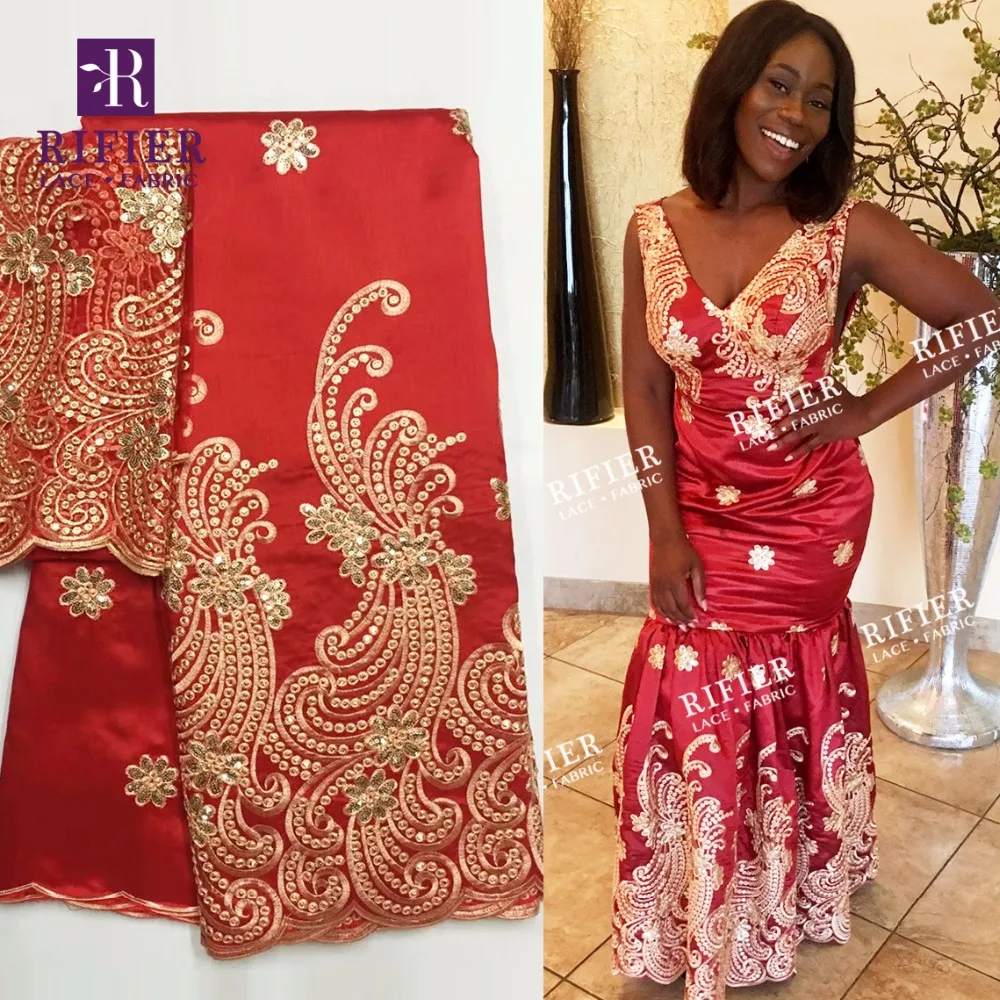 Red Color African George Lace Fabric 5+2 Yards With Net For Blouse Design Indian Gold Sequins George Silk Lace For Wedding Laces
Red Color African George Lace Fabric 5+2 Yards With Net For Blouse Design Indian Gold Sequins George Silk Lace For Wedding Laces