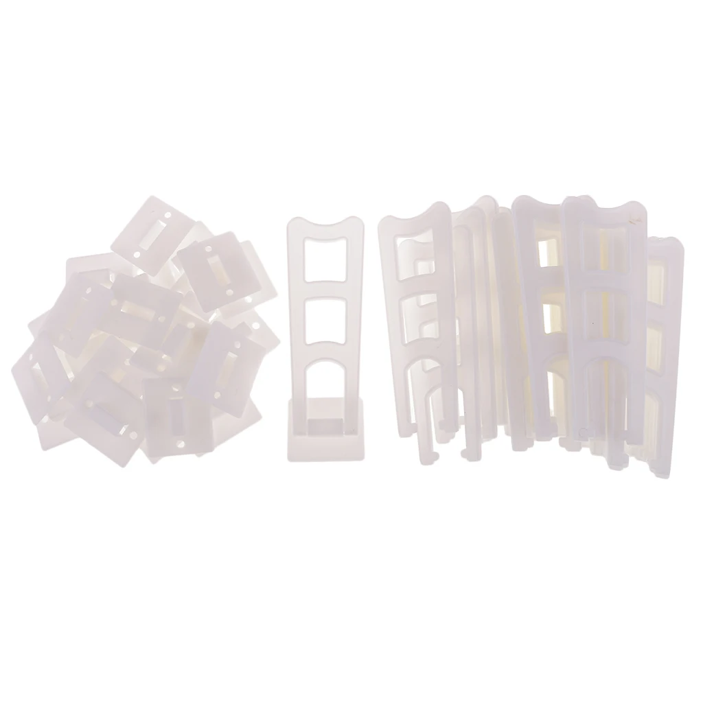25 Pieces Plastic Photo Frame Backs Holder Stands, Trapezoid Shaped for Handmade Photo Frame Making DIY Crafts