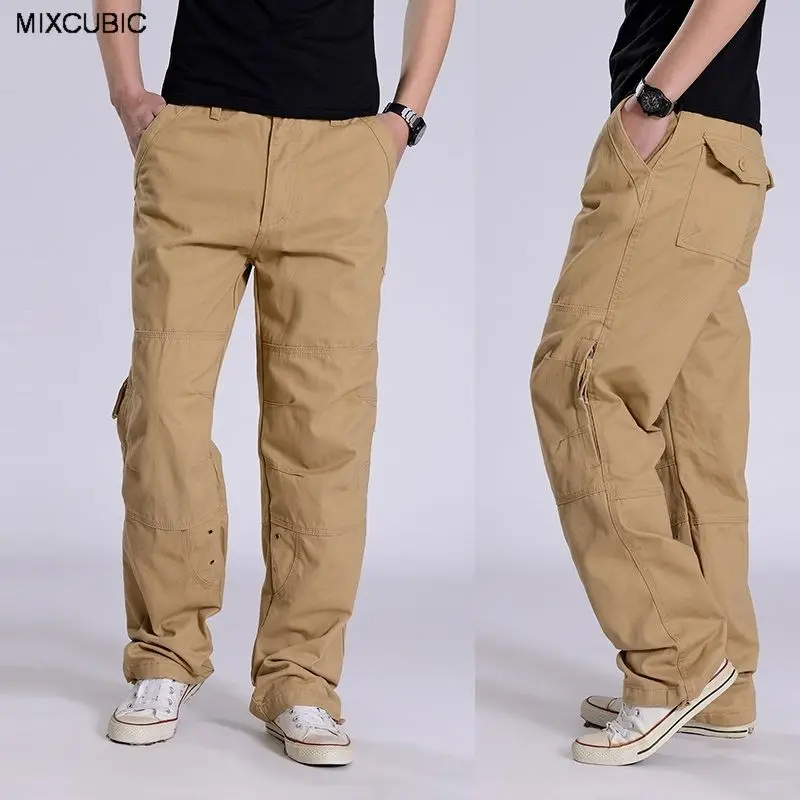 MIXCUBIC Autumn military uniform pants men loose cotton cargo pants for men overalls Multi-pocket trousers large size 30-40
MIXCUBIC Autumn military uniform pants men loose cotton cargo pants for men overalls Multi-pocket trousers large size 30-40