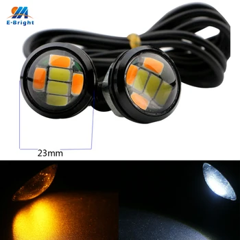 YM E-Bright 2 PCS Car Light 5630 6 SMD 23MM Daytime Running Lights White + Yellow Turn Signal 12C DC Day Lights
YM E-Bright 2 PCS Car Light 5630 6 SMD 23MM Daytime Running Lights White + Yellow Turn Signal 12C DC Day Lights