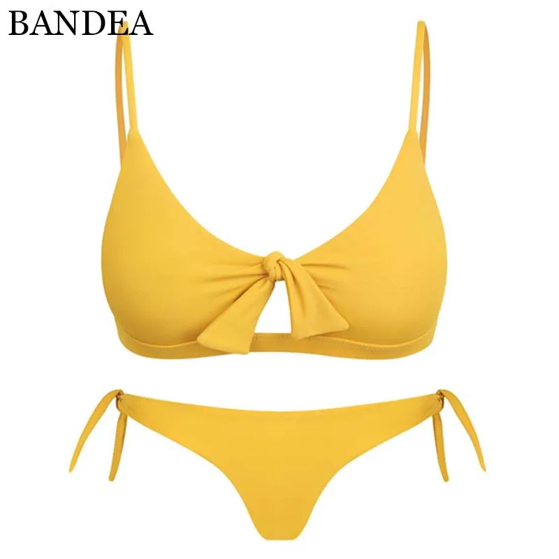 BANDEA 2019 однотонный пикантный комплект бикини с низкой талией, мягкий съемный купальник, желтый бандажный купальник, боди для женщин, купальный костюм
BANDEA 2019 однотонный пикантный комплект бикини с низкой талией, мягкий съемный купальник, желтый бандажный купальник, боди для женщин, купальный костюм