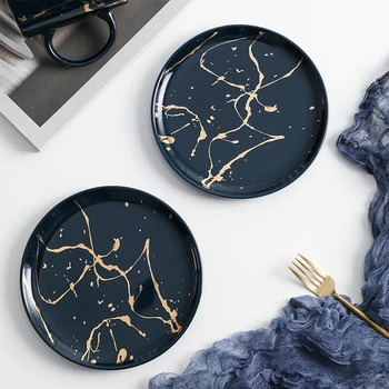 Nordic Ceramic Dish Dessert Plate Snacks Small Plate Table Swing Plate Splash Gold Line Pattern
Nordic Ceramic Dish Dessert Plate Snacks Small Plate Table Swing Plate Splash Gold Line Pattern