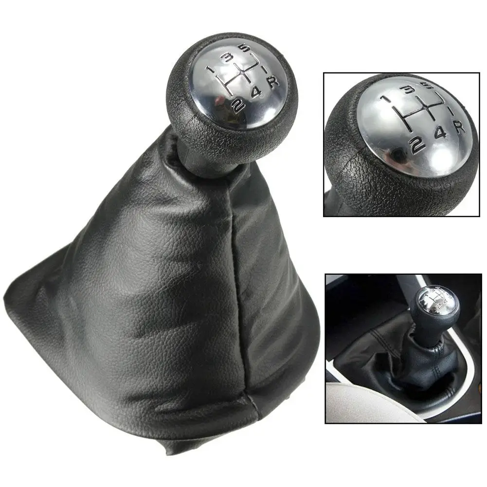 5 Speed Leather Gear Shift Boot Cover Stick Knob For PEUGEOT 207 307 406 Black Chrome Car Accessories
5 Speed Leather Gear Shift Boot Cover Stick Knob For PEUGEOT 207 307 406 Black Chrome Car Accessories