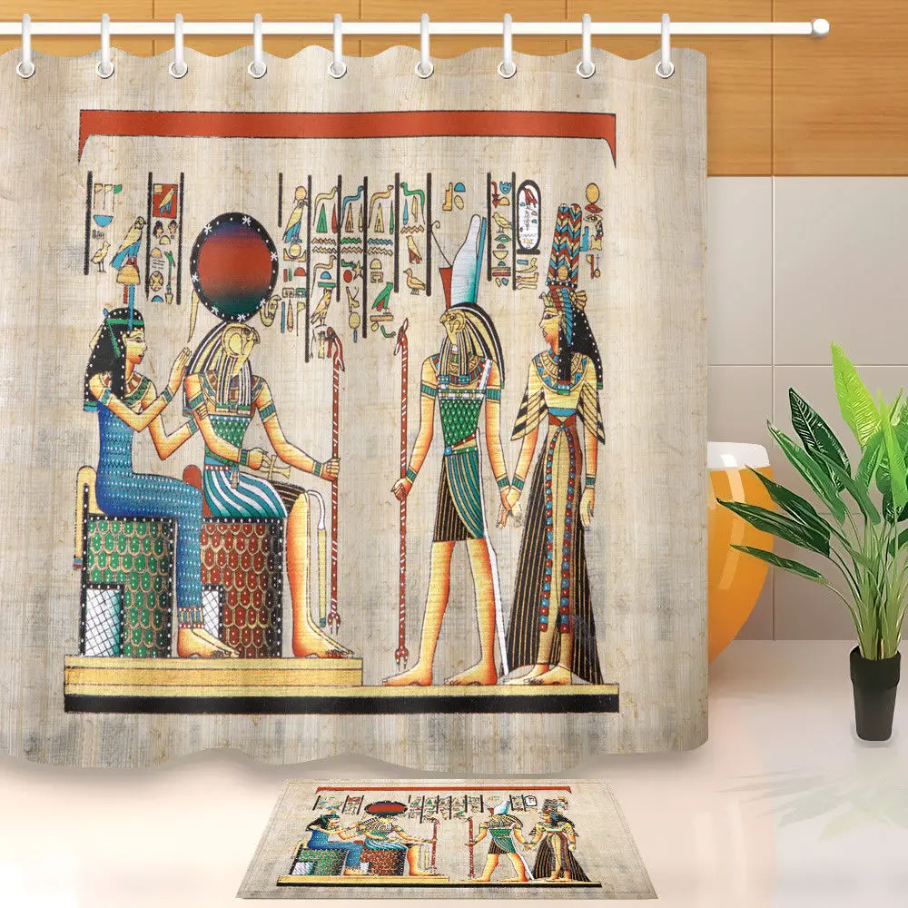 Tribute To Egypt Queen Waterproof Fabric Home Decor Shower Curtain Hook Bath Mat
Tribute To Egypt Queen Waterproof Fabric Home Decor Shower Curtain Hook Bath Mat