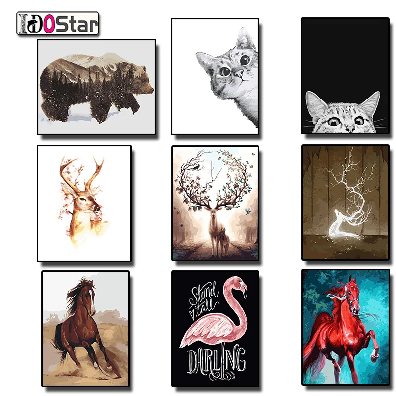 Frame DIY Painting By Numbers Animals horse deer cat bear kits Acrylic Painting Modern Picture Home Decor For Living Room
Frame DIY Painting By Numbers Animals horse deer cat bear kits Acrylic Painting Modern Picture Home Decor For Living Room