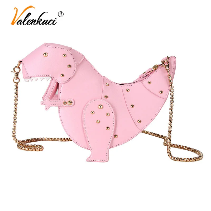 Funny 3D Dinosaur Bag Cute Rivet Chain Shoulder Bags Female 2018 Mini Leather Chameleon Crossbody Bags for Women Girls Bag Gifts
Funny 3D Dinosaur Bag Cute Rivet Chain Shoulder Bags Female 2018 Mini Leather Chameleon Crossbody Bags for Women Girls Bag Gifts