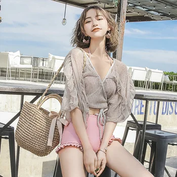 2019 New Women Four Pieces Bikinis Sets Swimwear Bathing Suit Summer Sexy Biquinis Push Up Swimsuit Swimming Beachwear Suits
2019 New Women Four Pieces Bikinis Sets Swimwear Bathing Suit Summer Sexy Biquinis Push Up Swimsuit Swimming Beachwear Suits