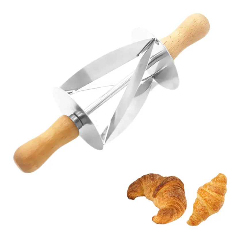 Stainless Steel Dough Rolling Cutter Wheel Dough Pastry Knife Wooden Handle Croissant Bread Baking Tools
Stainless Steel Dough Rolling Cutter Wheel Dough Pastry Knife Wooden Handle Croissant Bread Baking Tools
