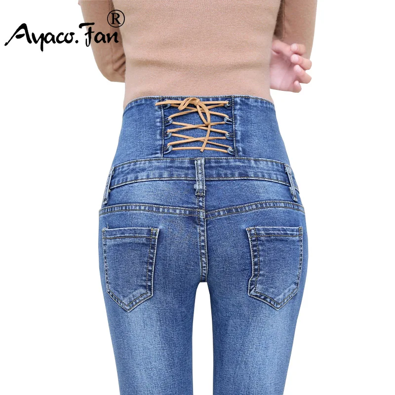 Autumn Spring Jeans Womens High Waist Elastic Skinny Denim Long Pencil Pants Back Cross Woman Jeans Camisa Feminina Trousers
Autumn Spring Jeans Womens High Waist Elastic Skinny Denim Long Pencil Pants Back Cross Woman Jeans Camisa Feminina Trousers