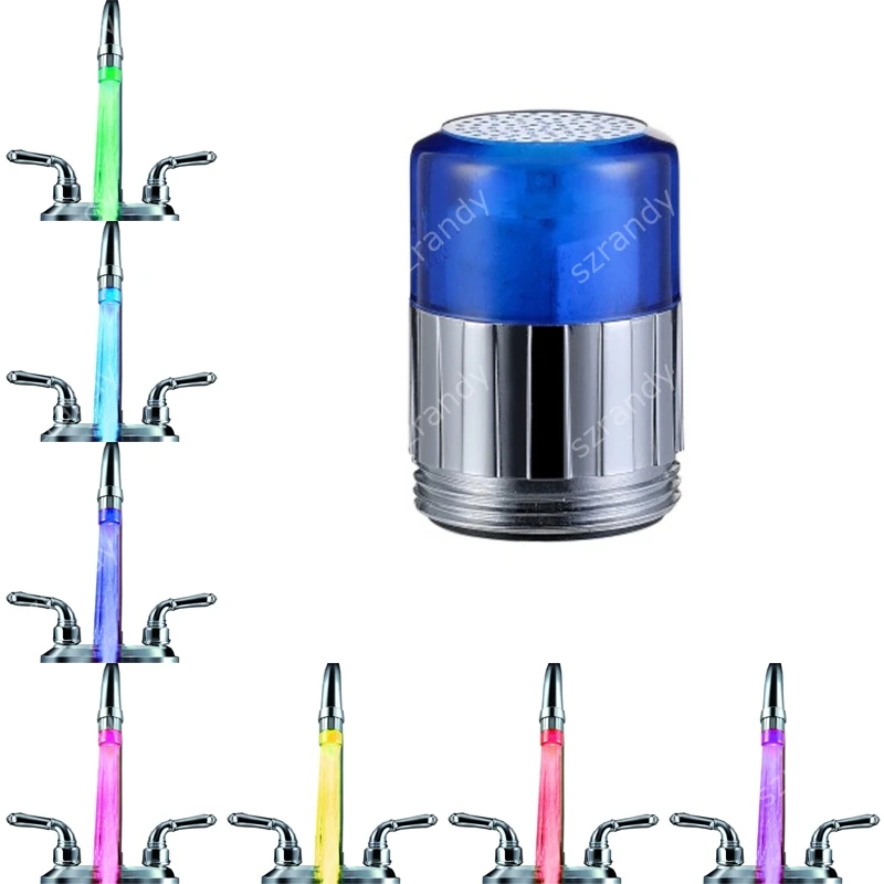 7 colors slow flash Attractive Light up LED color Faucet Lights for silver plated gifts with adaptor
7 colors slow flash Attractive Light up LED color Faucet Lights for silver plated gifts with adaptor