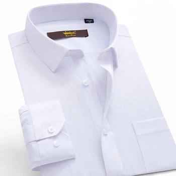 Men's Classic Plaid Striped Long Sleeve Dress Shirt Patch Chest Pocket White Formal Business Standard-fit Male Top Shirts
Men's Classic Plaid Striped Long Sleeve Dress Shirt Patch Chest Pocket White Formal Business Standard-fit Male Top Shirts