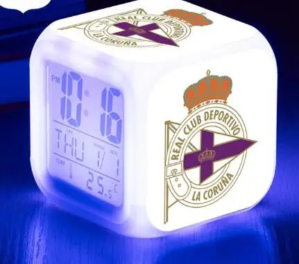 Toy Real Club Deportivo de La Coruna 7 color Flash Digital clock LED Alarm Clock La Liga soccer/Football Clocks Best Xmas Gifts
Toy Real Club Deportivo de La Coruna 7 color Flash Digital clock LED Alarm Clock La Liga soccer/Football Clocks Best Xmas Gifts
