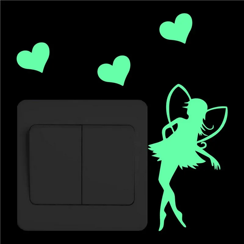 Fairy and Love Hearts Glow in the Dark Wall Stickers Kids Rooms Switch DIY Decoration Luminous Sticker Boy Girl Home Decor Decal
Fairy and Love Hearts Glow in the Dark Wall Stickers Kids Rooms Switch DIY Decoration Luminous Sticker Boy Girl Home Decor Decal