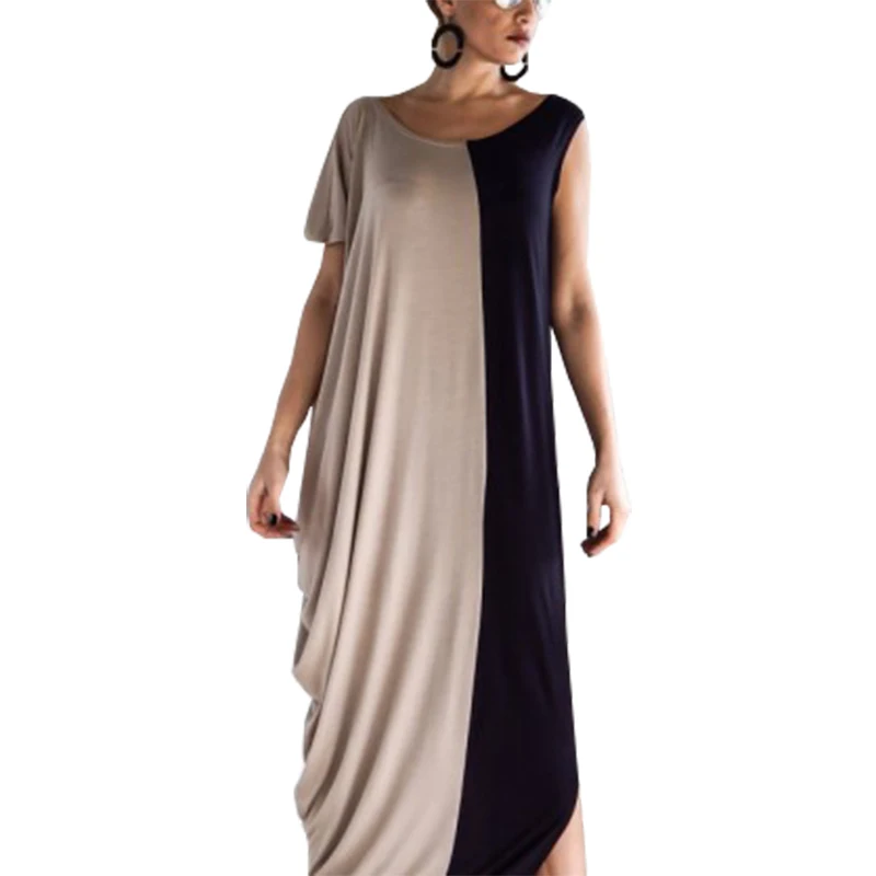 Long Dress money-round loose-fitting Fashion Splicing Dresses Color Stitching Vestido Women Clothing Vestidos LBD0927
Long Dress money-round loose-fitting Fashion Splicing Dresses Color Stitching Vestido Women Clothing Vestidos LBD0927