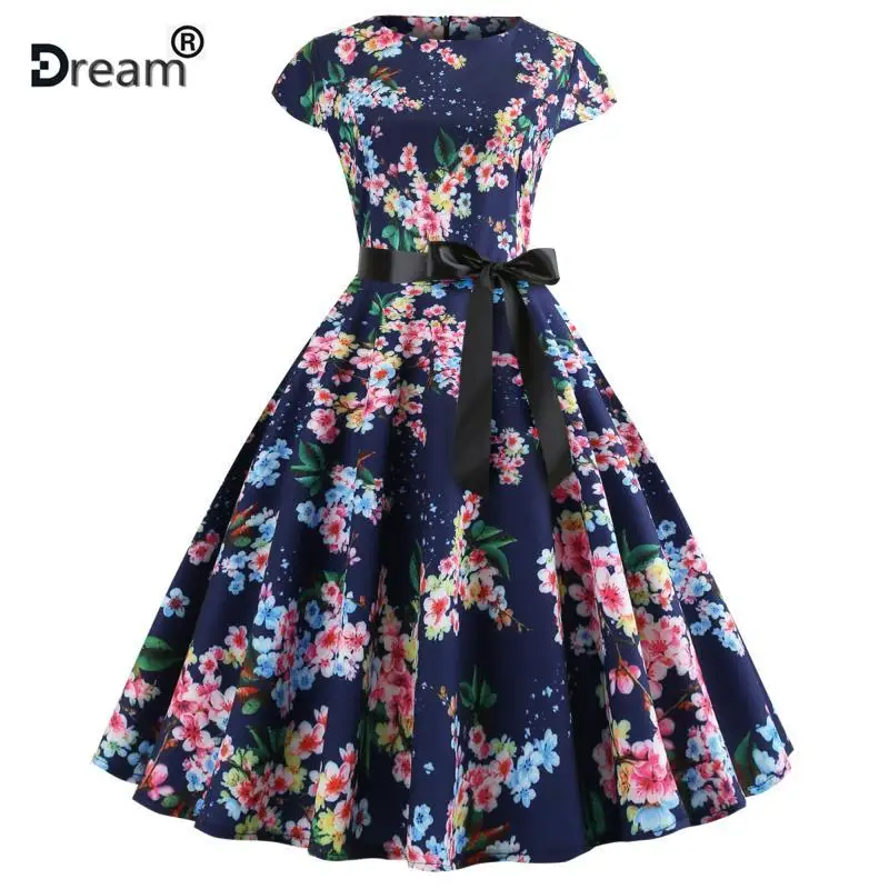 Women Vintage Dress 2019 Summer Floral Print Short Sleeve Dresses 50s 60s Office Party Rockabilly Swing Retro Pinup Plus Size
Women Vintage Dress 2019 Summer Floral Print Short Sleeve Dresses 50s 60s Office Party Rockabilly Swing Retro Pinup Plus Size
