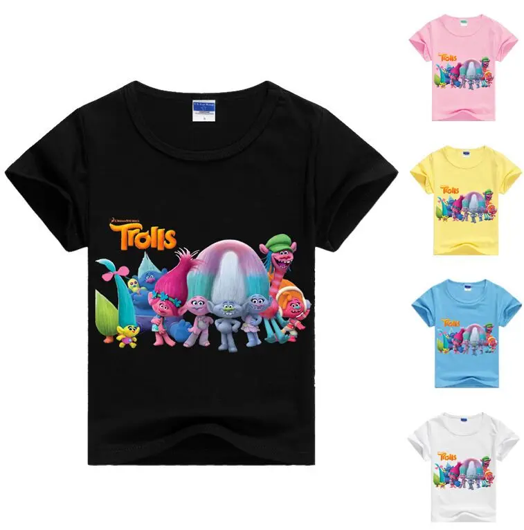 2018 Kids Fashion Clothes Trolls Baby Girl Poppy Clothes Summer Tops Boys Troll Clothes Short Sleeves Nova Kids 2-12Years RT5656
2018 Kids Fashion Clothes Trolls Baby Girl Poppy Clothes Summer Tops Boys Troll Clothes Short Sleeves Nova Kids 2-12Years RT5656