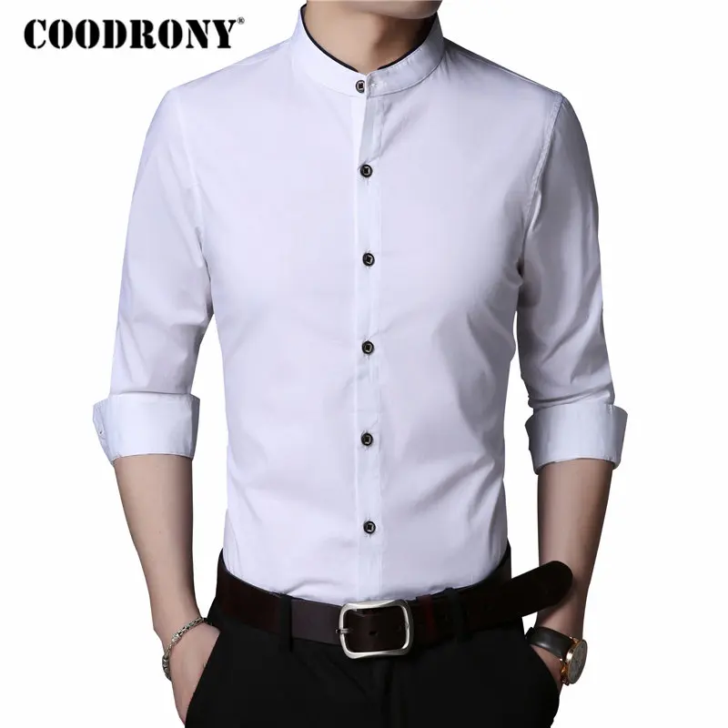 COODRONY Cotton Shirt Men Clothes 2018 Autumn Mens Casual Shirts Long Sleeve Camisa Masculina Mandarin Collar Chemise Homme 8720
COODRONY Cotton Shirt Men Clothes 2018 Autumn Mens Casual Shirts Long Sleeve Camisa Masculina Mandarin Collar Chemise Homme 8720