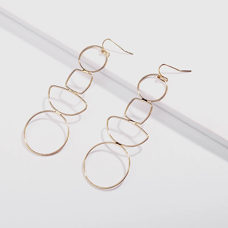 LUNA CHIAO Fashion Fancy Light Weight Cooper Metal Geometric Long Drop Earrings for Women
LUNA CHIAO Fashion Fancy Light Weight Cooper Metal Geometric Long Drop Earrings for Women
