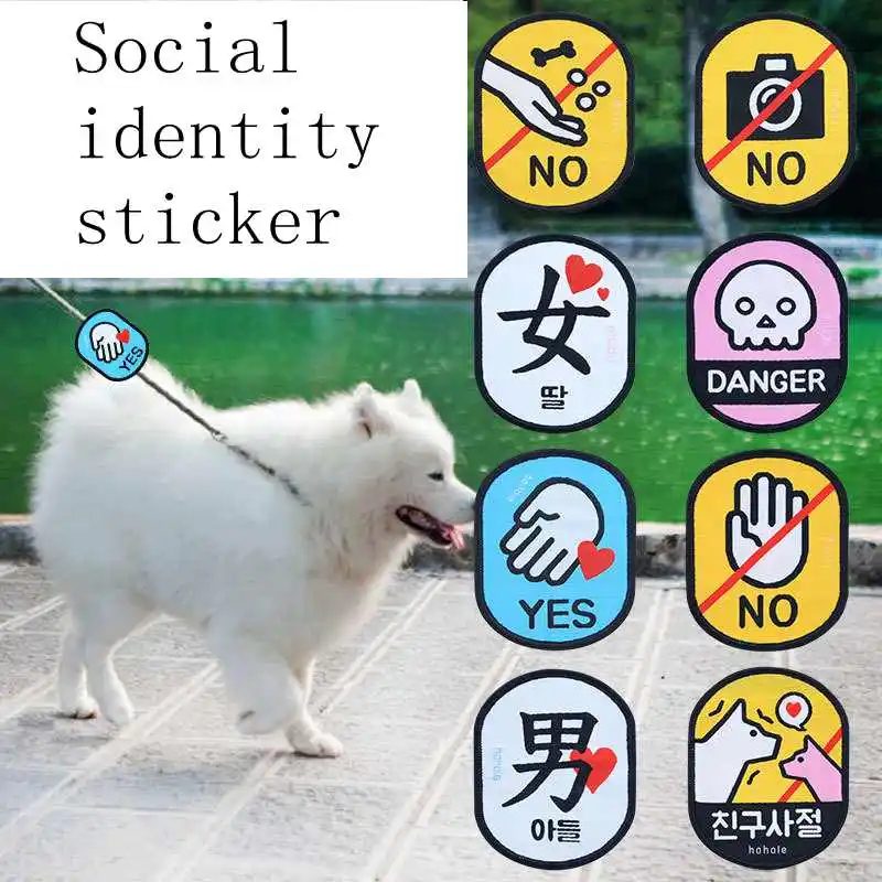 Pet Dog Puppy Traction Rope Social Tips Warning Sign Cat Dog Go Out Magic Attachment Label sticker Pet Supplies Dog Accessories
Pet Dog Puppy Traction Rope Social Tips Warning Sign Cat Dog Go Out Magic Attachment Label sticker Pet Supplies Dog Accessories