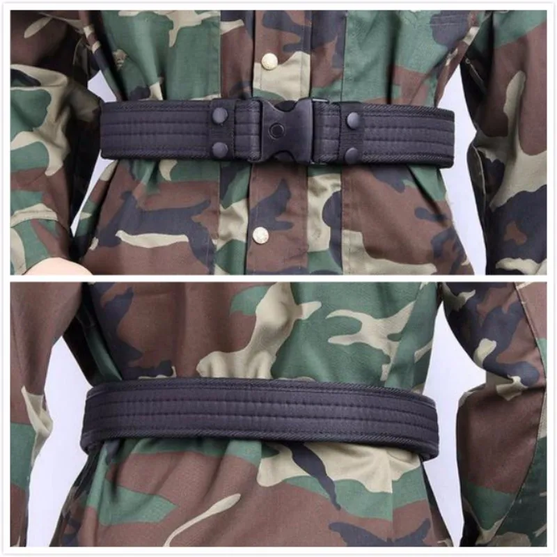 NEW Men Belts Luxury Woodland Camouflage Waistband Tactical Military Hunting Belts Accessories High Quality 5