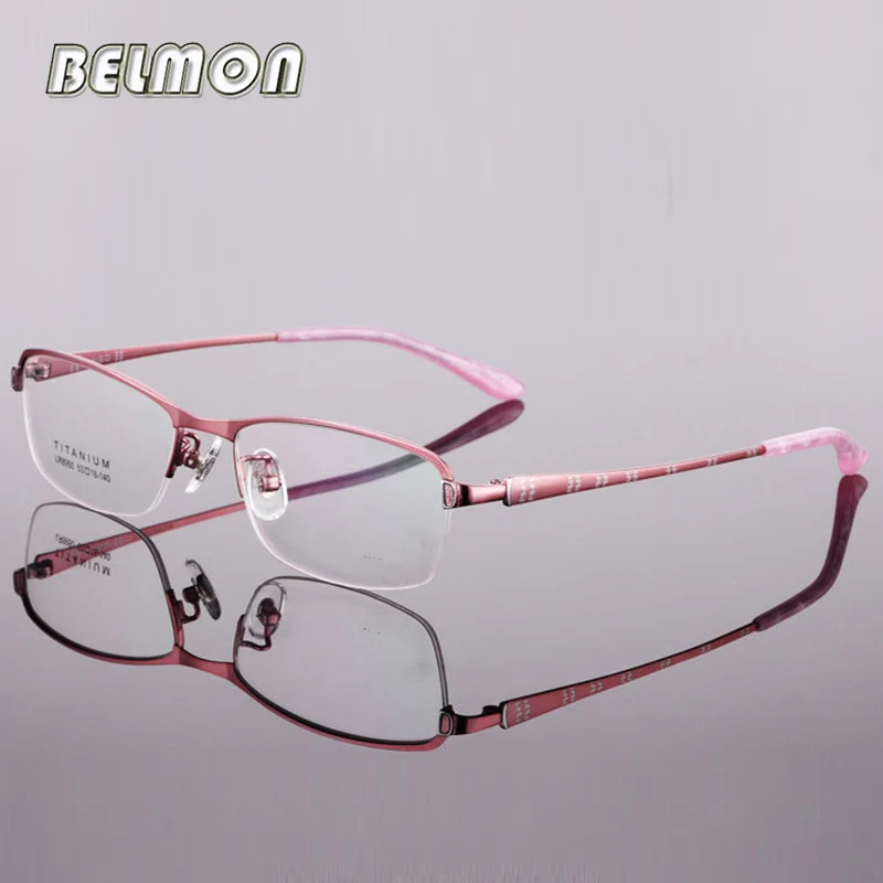 Spectacle Frame Women Pure Titanium Prescription Eyeglasses Computer Optical Clear Lens Glasses Frame For Female Eyewear RS428
Spectacle Frame Women Pure Titanium Prescription Eyeglasses Computer Optical Clear Lens Glasses Frame For Female Eyewear RS428