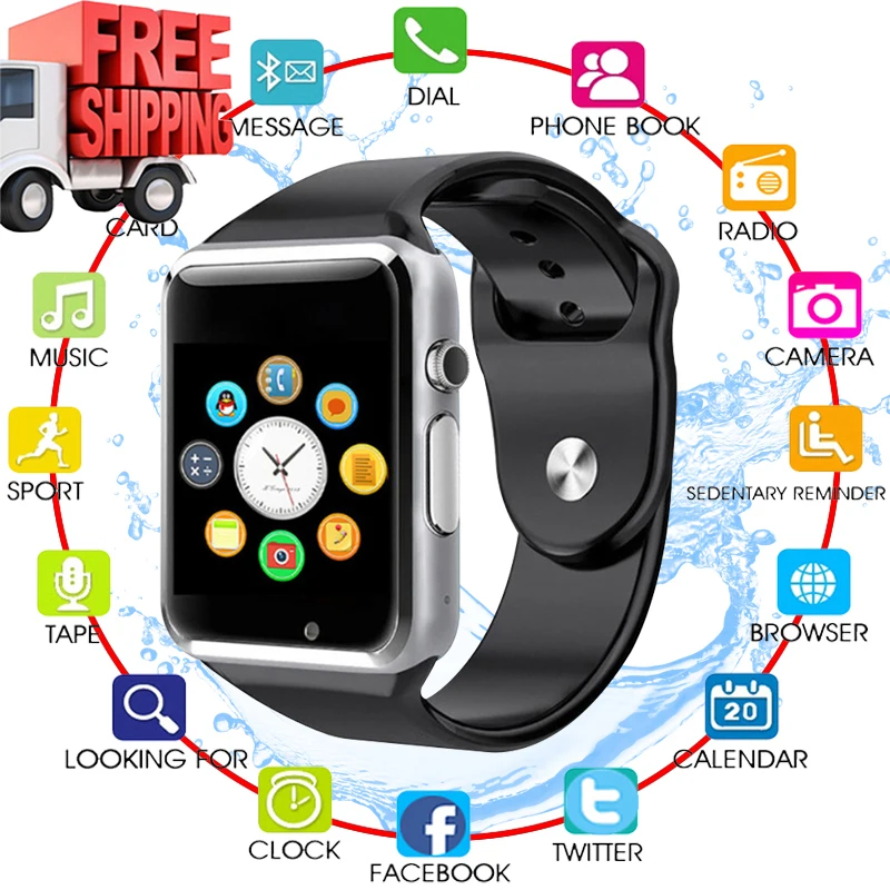 WristWatch Bluetooth Smart Watch Sport Pedometer With SIM Camera Smartwatch For Android Smartphone Russia T15 better than DZ09
WristWatch Bluetooth Smart Watch Sport Pedometer With SIM Camera Smartwatch For Android Smartphone Russia T15 better than DZ09