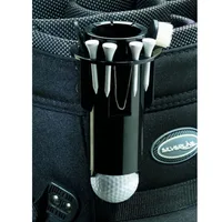 Golf Ball Tee Holder Golf Pro Clip Caddy with Nylon Brush Divot Tool Portable Storage box Golf Cleaning tools with brush image