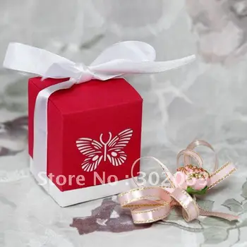 Free Shipping Laser-Cut Red Butterfly Favor Boxes Wedding Butterfly Favor Boxes 60pcs
Free Shipping Laser-Cut Red Butterfly Favor Boxes Wedding Butterfly Favor Boxes 60pcs