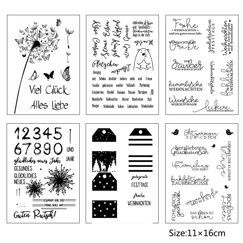 ZhuoAng Germany Blessing Transparent and Clear Stamp DIY Scrapbooking Album Card Making DIY Decoration Making
ZhuoAng Germany Blessing Transparent and Clear Stamp DIY Scrapbooking Album Card Making DIY Decoration Making