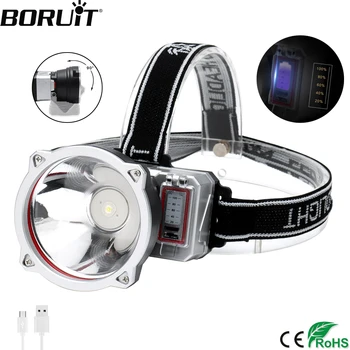 BORUiT Powerful XPE LED Headlamp 3-Mode USB Charger Headlight Built-in 18650 Battery Head Torch Fishing Camping Flashlight
BORUiT Powerful XPE LED Headlamp 3-Mode USB Charger Headlight Built-in 18650 Battery Head Torch Fishing Camping Flashlight