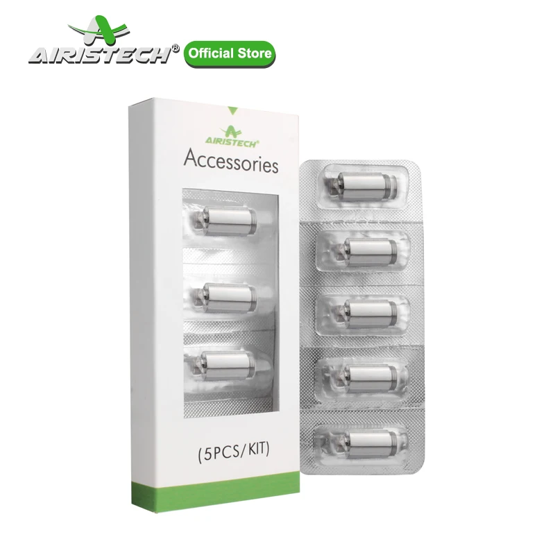 AIRISTECH airis Qute Replaceable Coils for Wax Vaporizer Qcell Hearting Bullets 5pcs/pack
AIRISTECH airis Qute Replaceable Coils for Wax Vaporizer Qcell Hearting Bullets 5pcs/pack