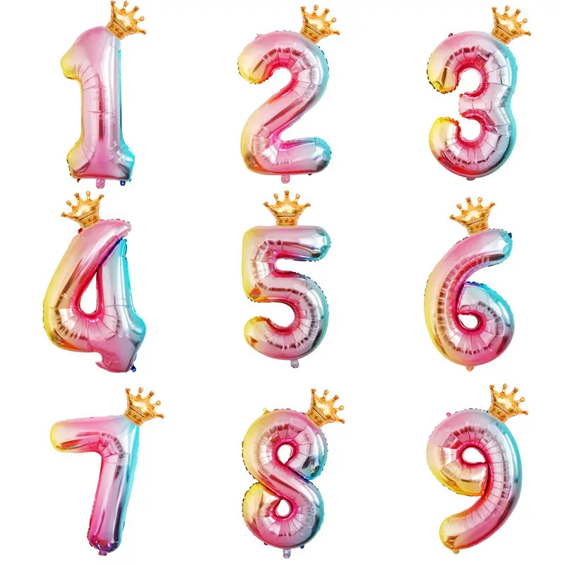 32inch Rose gold letter balloon with crown birthday wedding decoration balloon silver gold number aluminum Balon 30 18 birthday
32inch Rose gold letter balloon with crown birthday wedding decoration balloon silver gold number aluminum Balon 30 18 birthday