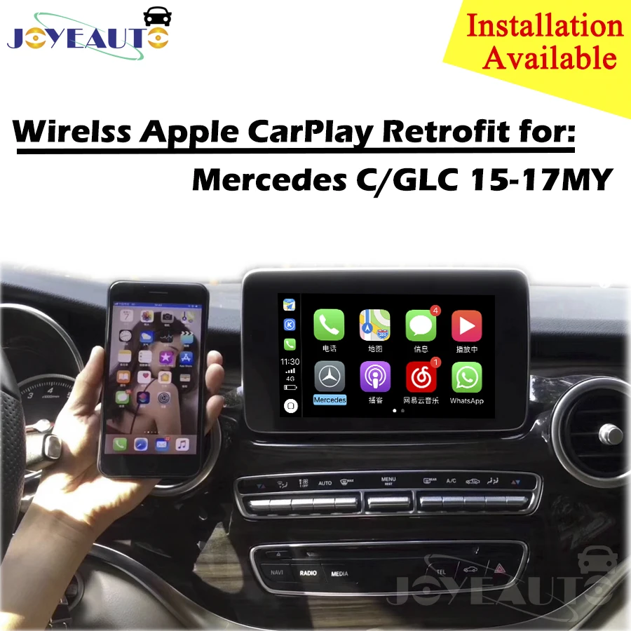 Aftermarket Wifi Wireless OEM Apple CarPlay Interface Retrofit Mercedes A B C GLA GLC NTG5 Car Play Upgrade with Reverse Camera
Aftermarket Wifi Wireless OEM Apple CarPlay Interface Retrofit Mercedes A B C GLA GLC NTG5 Car Play Upgrade with Reverse Camera