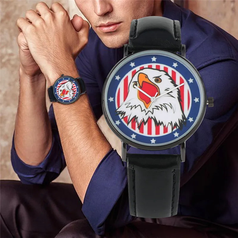 2019 Fashion Quartz Watch Men Unique White-headed Sea Eagle Gift for Boys Kids Wrist Watch 2 Colors Relogio Masculino
2019 Fashion Quartz Watch Men Unique White-headed Sea Eagle Gift for Boys Kids Wrist Watch 2 Colors Relogio Masculino
