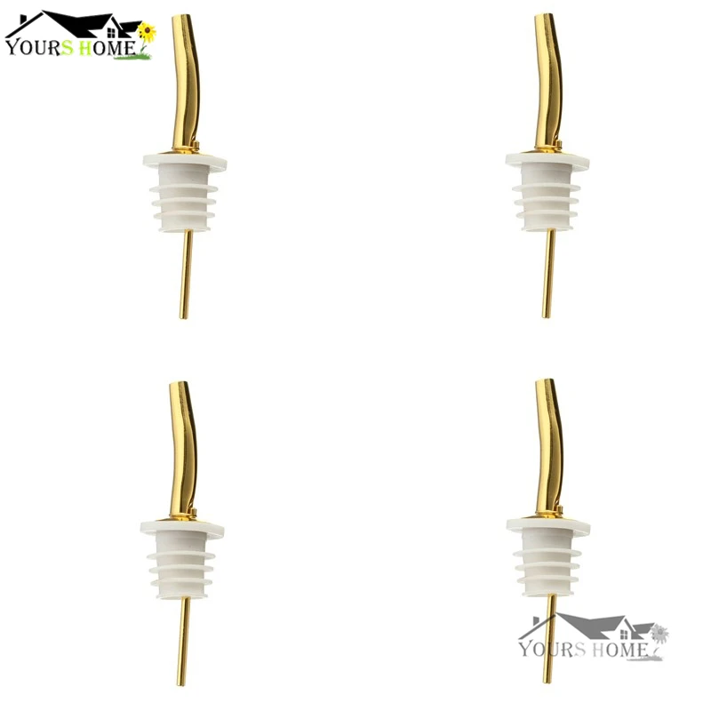 4 Pieces Golden New Stainless Steel Various Wine Liquor Spirit Pourer Free Flow Wine Bottle Pour Spout Stopper Bar Tool
4 Pieces Golden New Stainless Steel Various Wine Liquor Spirit Pourer Free Flow Wine Bottle Pour Spout Stopper Bar Tool