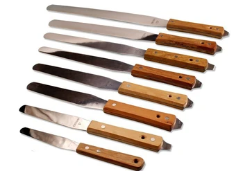 Stainless Steel Spatulas with Wooden Handle 5inches stainless steel knife for ink stir
Stainless Steel Spatulas with Wooden Handle 5inches stainless steel knife for ink stir