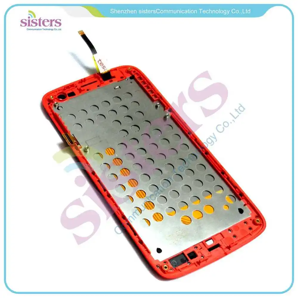 LEN0034 Black Red Original Full LCD Display Touch Screen Digitizer Assembly With Frame Replacement Repair Parts For Lenovo S820- (4)