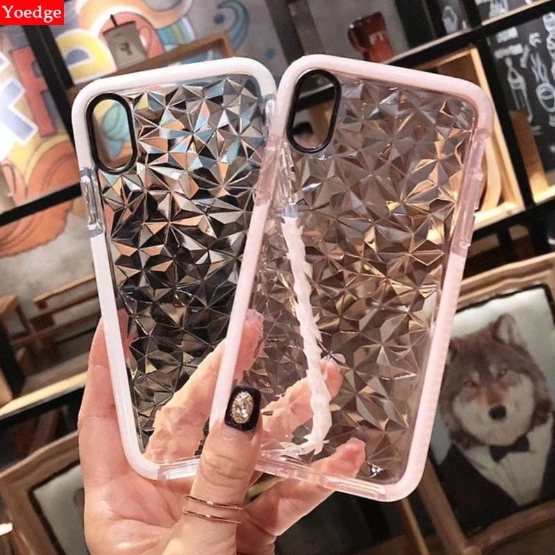 Shockproof Transparent 3D Diamond Grid Case for iPhone 11 Pro XS Max XR X 10 8 7 6 6S Plus 5 5S SE Silicone Crystal Slim Cover
Shockproof Transparent 3D Diamond Grid Case for iPhone 11 Pro XS Max XR X 10 8 7 6 6S Plus 5 5S SE Silicone Crystal Slim Cover