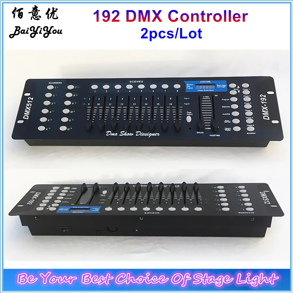 Good Quality 192 DMX Controller For Stage Light DJ Equipment 192 Channels DMX512 Console Moving Head PAR DJ Light Controller
Good Quality 192 DMX Controller For Stage Light DJ Equipment 192 Channels DMX512 Console Moving Head PAR DJ Light Controller