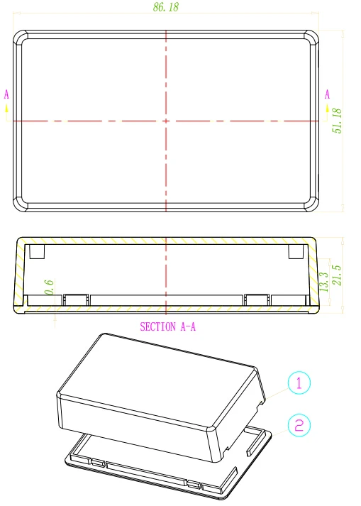 plastic enclosure for electronics control box szomk diy enclosure junction box plastic housing small abs instrument enclosure distribution box black plastic box enclosure electronics case (14).jpg